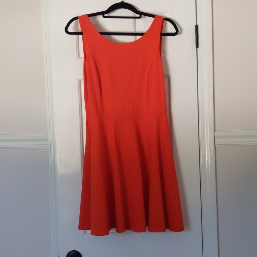 LuLu swing dress with POCKETS and swoop back